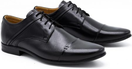 Buty Olivier Buty Męskie Skóra Wizytowe 711Act Czarne 37 - zdjęcie 5