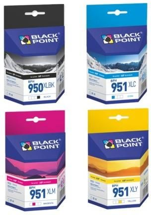 Tusz BLACK POINT ZGODNY Z HP 950XL 951XL CMYK MULTIPAK ZESTAW 4