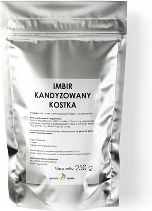 Imbir Kostka imbir kandyzowany do herbaty 250g - zdjęcie 4