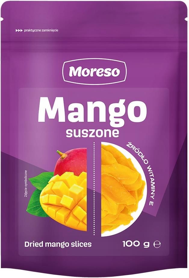 Zdjęcie Moreso Mango Suszone Plastry 100g - Myślenice