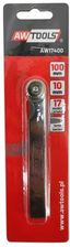 Zdjęcie Szczelinomierz Awtools 100Mm 17 Listków 0.02-1.0Mm Zbieżny AW17400 - Mońki