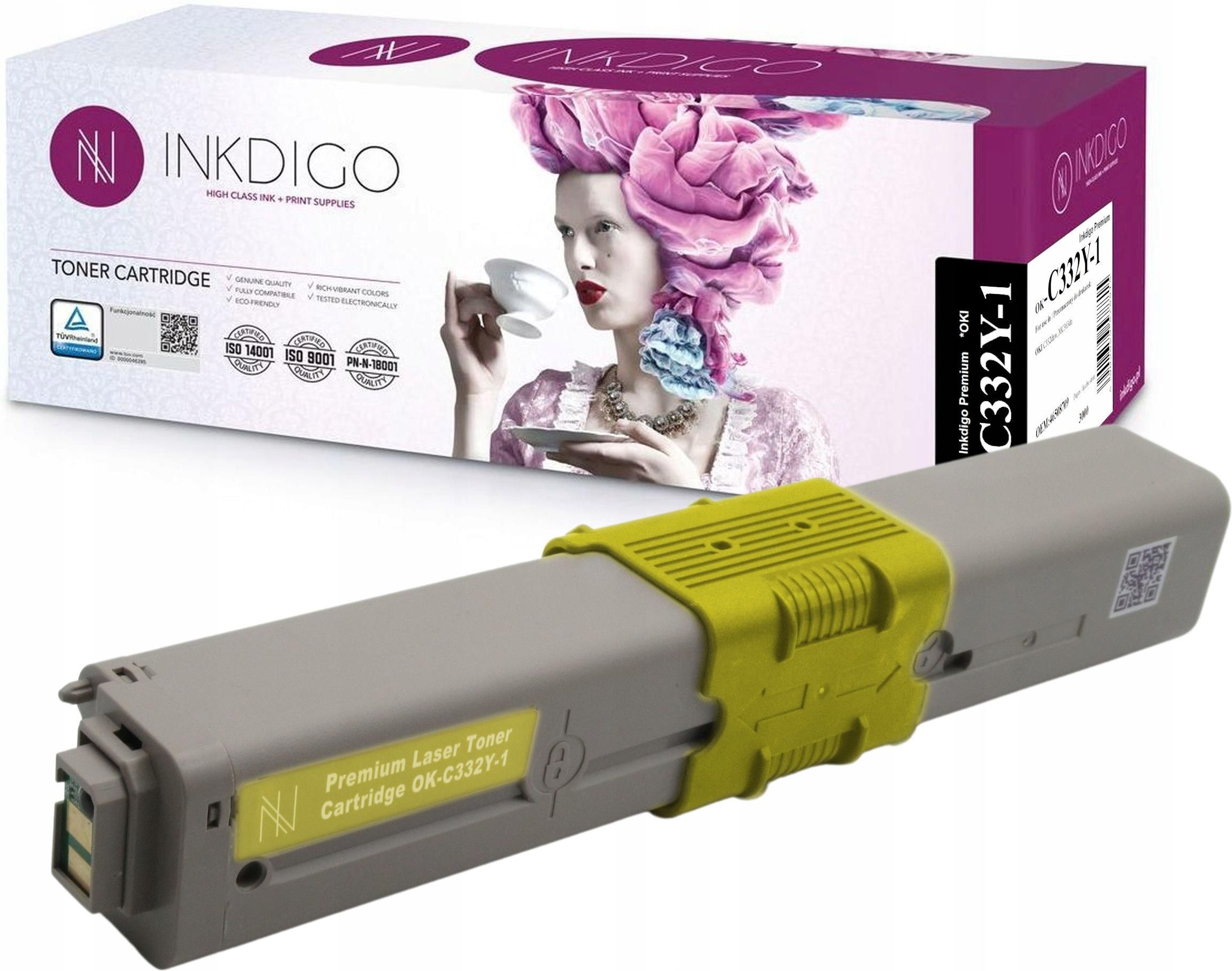 INKDIGO TONER DO OKI C332 MC363 MC363DN MC332 ŻÓŁTY YELLOW Opinie i