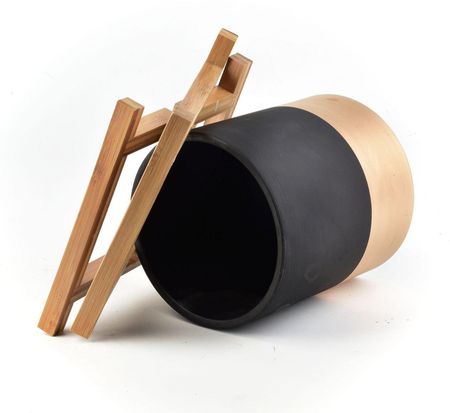 Kwietnik Z Osłonką Ava Simple Gold 40cm - zdjęcie 3