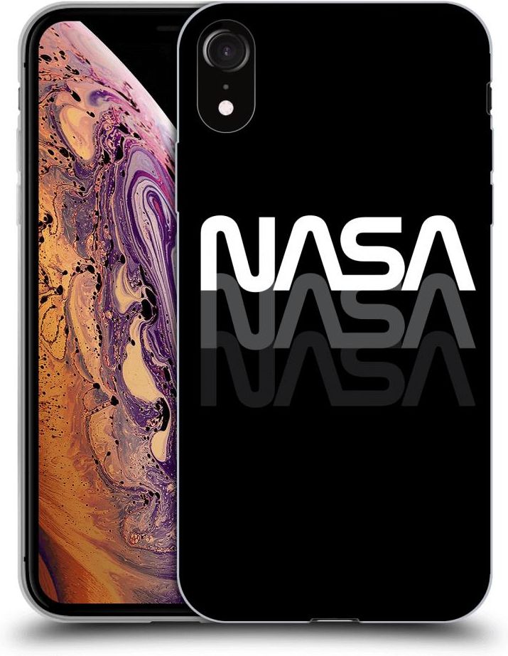 SILIKONOWE PRZEŹROCZYSTE ETUI NA APPLE IPHONE XR NASA TRIPLE Etui