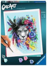 Zdjęcie Ravensburger Malowanka Creart: Lew Boho 201303 Malowanie Po Numerach (GXP820516) - Zwoleń