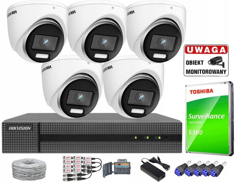 Zestaw Do Monitoringu Hikvision Zestaw Do Monitoringu Kamer Fhd Dzie