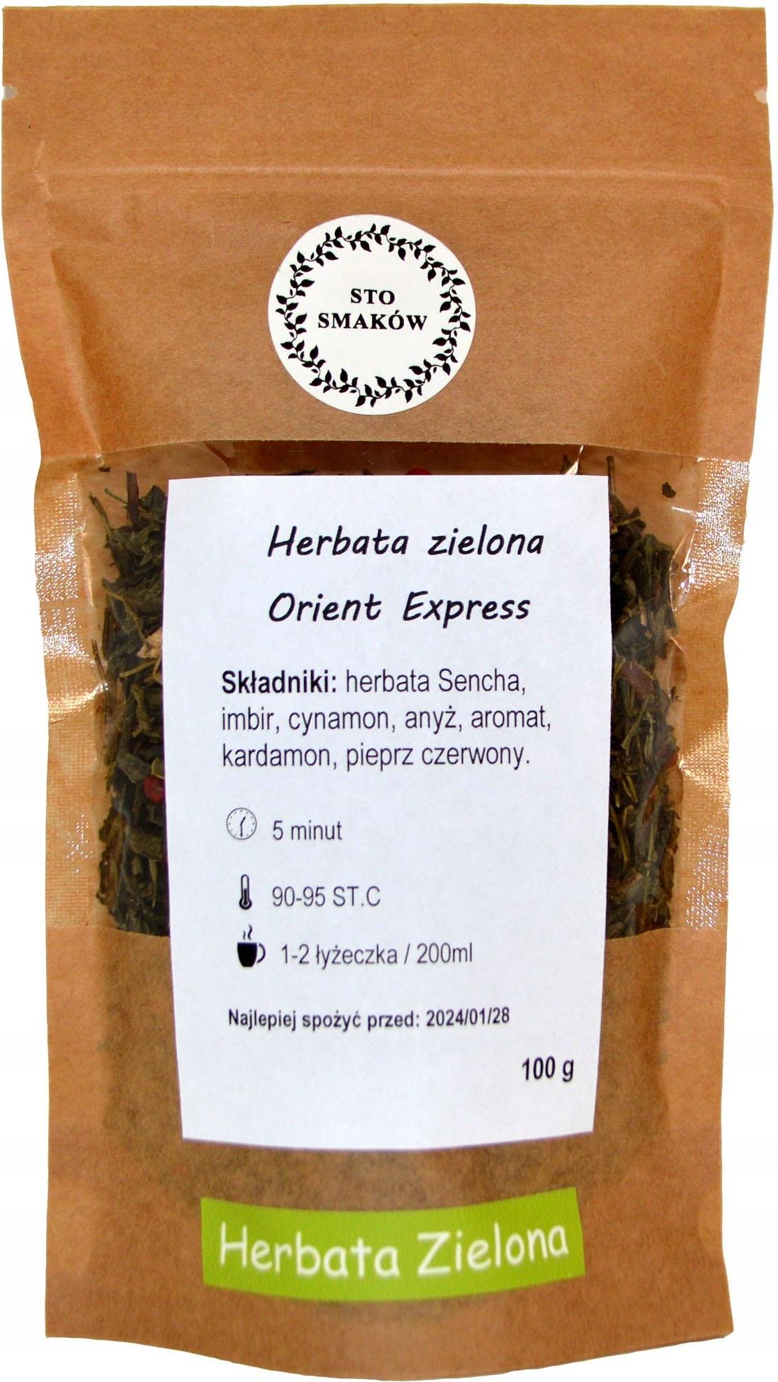 Herbata Sto Smaków Herbata Zielona Orient Express 100g Ceny i opinie