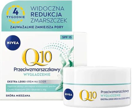 Krem Nivea Ekstra Lekki Przeciwzmarszczkowy Do Skóry Mieszanej Q10 Power na dzień 50ml - zdjęcie 2