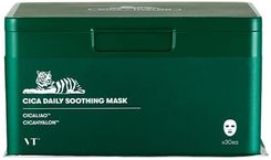 Zdjęcie VT Cosmetics Cica Daily Soothing Mask 30szt - Maski w płachcie o działaniu nawilżająco-kojącym - Poniec