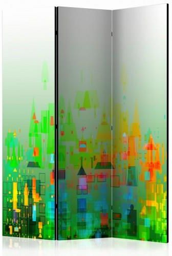 Artgeist Parawan Cz Ciowy Abstrakcyjne Miasto Room Dividers