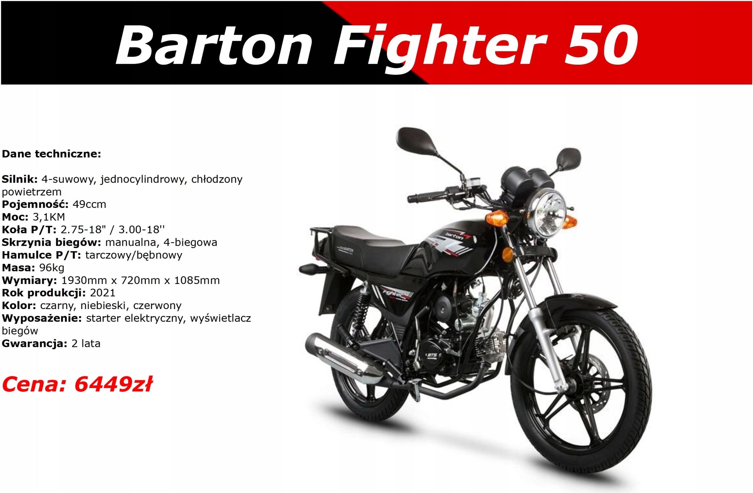 Motorower Barton Fighter Ws Raty Dostawa Opinie I Ceny Na Ceneo Pl