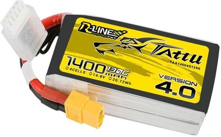 Tattu Akumulator R-Line 4.0 1400Mah 14.8V 130C 4S1P Xt60 - zdjęcie 3