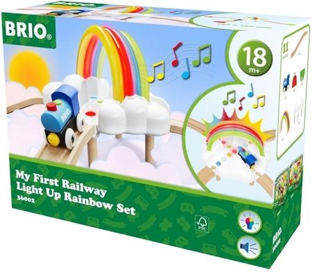 BRIO 36002 MOJA PIERWSZA KOLEJKA ŚWIECĄCA TĘCZA 18m+ - zdjęcie 6