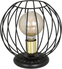 Lampa Emibig Albio Ln Black Ln Loft Metalowa Z Oto Czarna Druciak