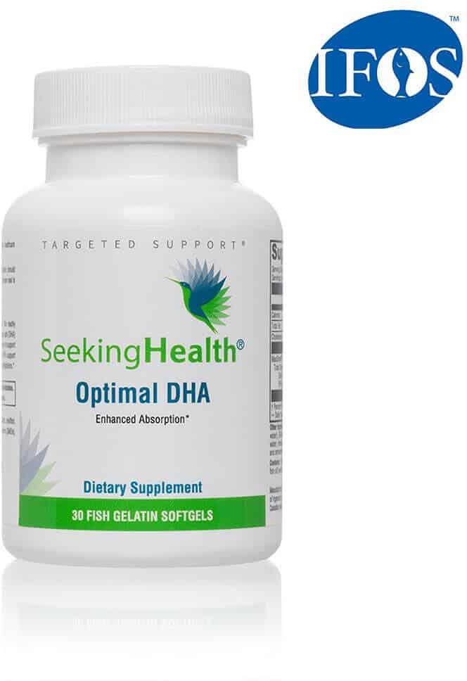 SEEKING HEALTH Optimal DHA Kwasy Tłuszczowe Omega 3 EPA DHA 30