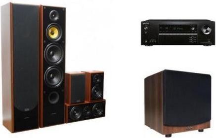 Kino Domowe ONKYO TX NR696 TAGA HARMONY TAV 606v3 TSW 80 Walnut