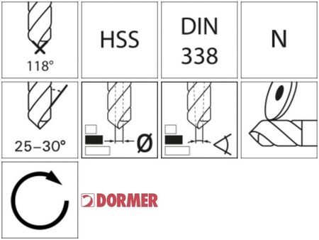 Dormer 1-6mm x0,1 A002 W Pudelku 118G Typ N 4xd 51-Cz. 8211131604 - zdjęcie 2