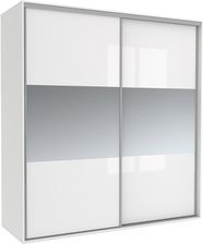 Zdjęcie Mebel Bos Szafa Tivoli 125X210 B 4Bp 2L Biały Połysk Lustro 100323552 - Nowy Targ