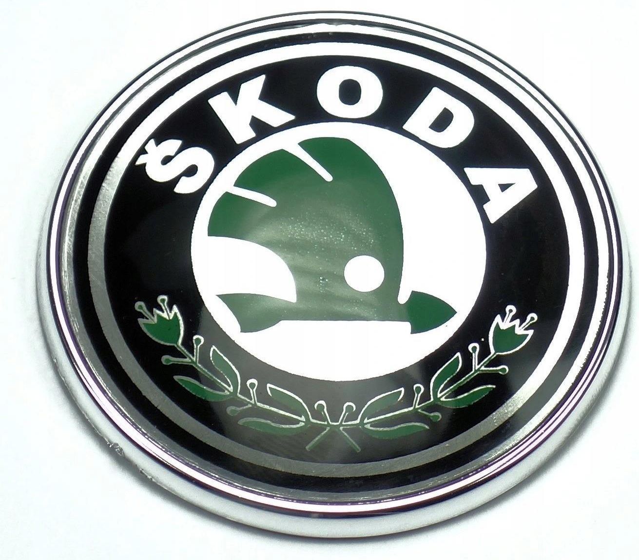 Pokrowiec Samochodowy SKODA EMBLEMAT NAKLEJKA LOGO ZNACZEK ZNAK