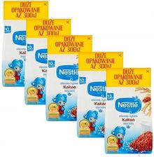 Zdjęcie Nestle Kaszka mleczno-ryżowa Kakao dla niemowląt po 12 Miesiącu 5x300g - Dobczyce