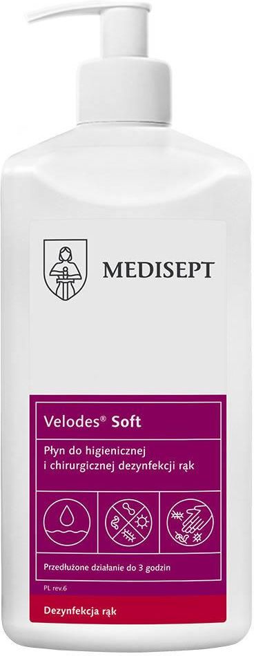 Medisept Velodes Soft Płyn Do Higienicznej Dezynfekcji Rąk 500Ml