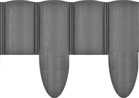Cellfast Palisada ogrodowa 4 ECO 17 cm grafitowa 2,4m 34-054