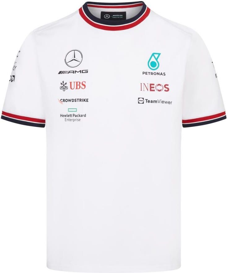 Stichd Mercedes Amg Petronas Koszulka Dziecięca Team White F1 2022