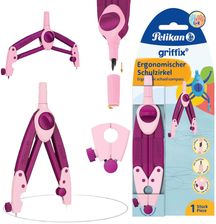 Zdjęcie Pelikan Cyrkiel szkolny Griffix + 3 rysiki H 15cm - Kostrzyn nad Odrą