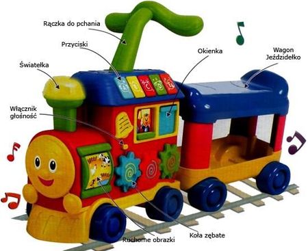 Smily Play Chodzik Jeździk Lokomotywa Rośnij Ze Mną (0803) - zdjęcie 3