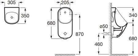 Roca Proton Rimless Round 230V A3590J5000 - zdjęcie 2