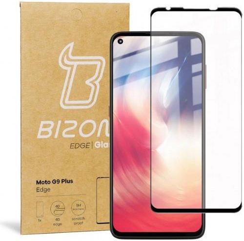 Szkło hartowane Bizon Glass Edge do Moto G9 Plus czarne 34212