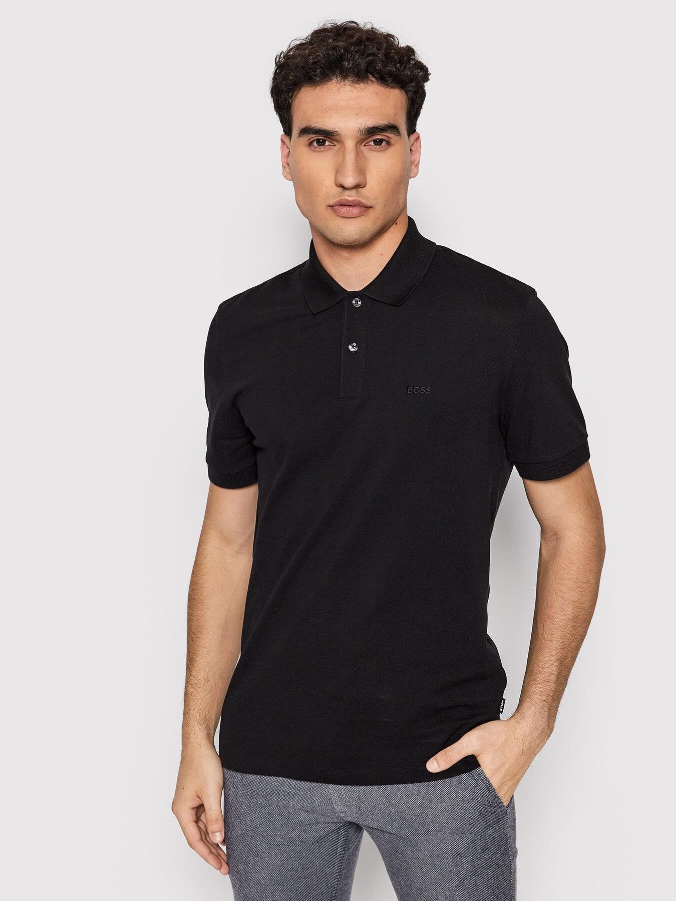 Boss Polo Pallas Czarny Regular Fit Ceny I Opinie Ceneo Pl