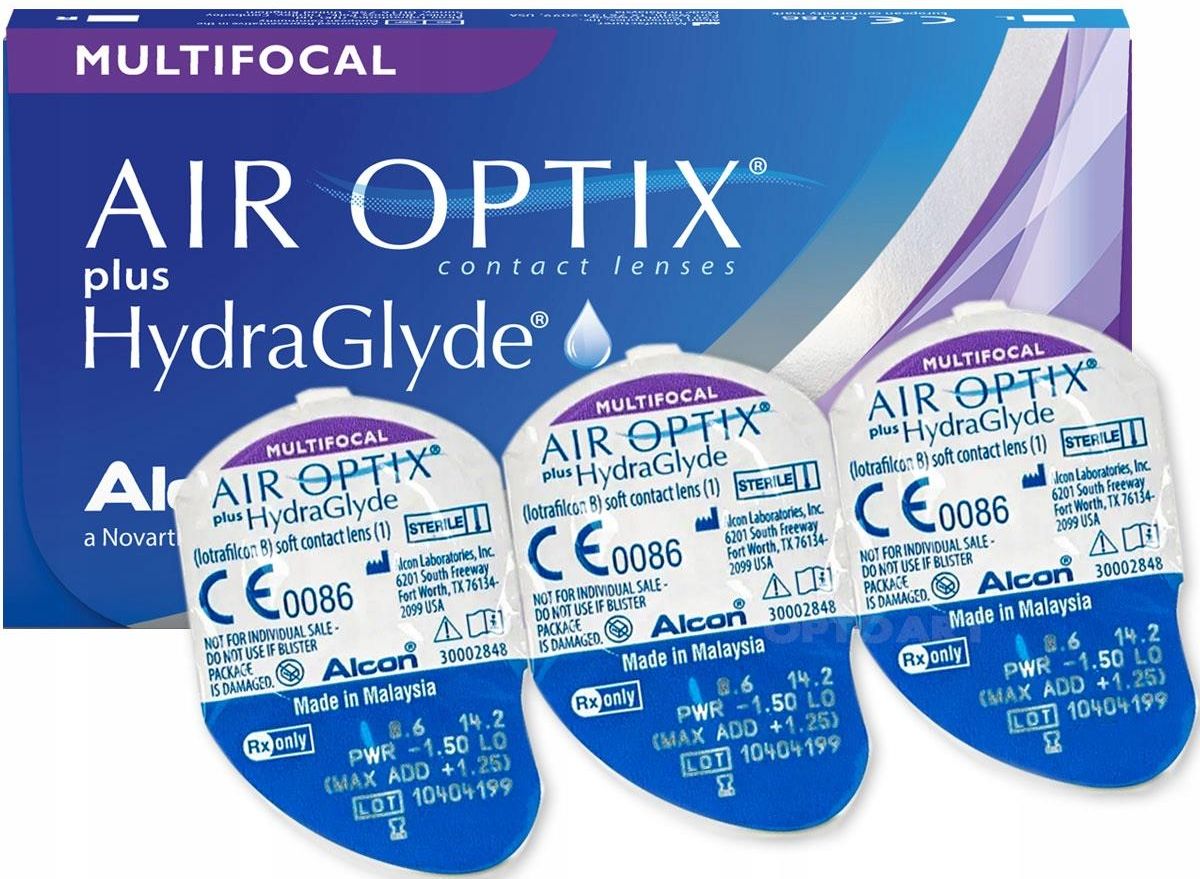 Soczewki Alcon Air Optix Plus Hydraglyde Multifocal 3 Szt Opinie I