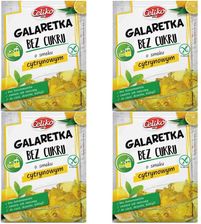 Zdjęcie Celiko S.A. Zestaw 4 x Galaretka Cytrynowa Bez Dodatku Cukru Bezglutenowa 14 g Celiko - Twardogóra
