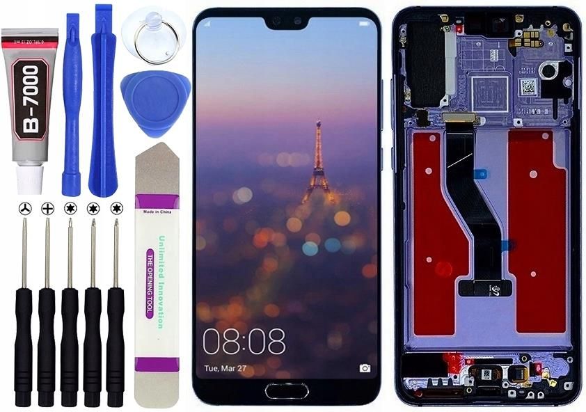 Podzespoły do telefonu HUAWEI P20 PRO WYŚWIETLACZ LCD EKRAN RAMKA