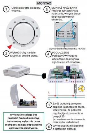 Elektrobock Wilgotnościomierz do wentylatora SN130 - zdjęcie 2