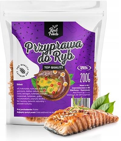 Real Foods Przyprawa Do Ryb 200g Ryba Ceny I Opinie Ceneo Pl