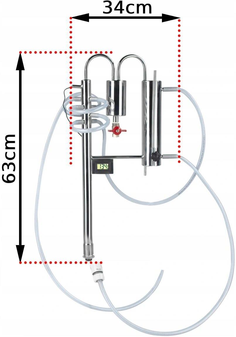 E Destylatory Destylator 15L Zimne Palce Odstojnik Szybkowar Moc Ceny