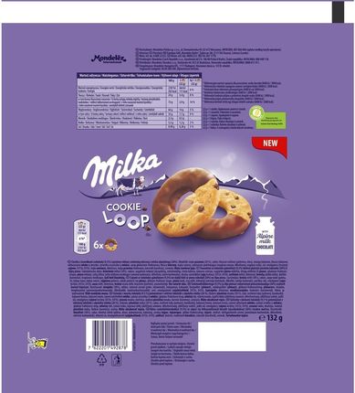 Mondolez Milka Ciastka Milka Cookie Loop 132g - zdjęcie 2