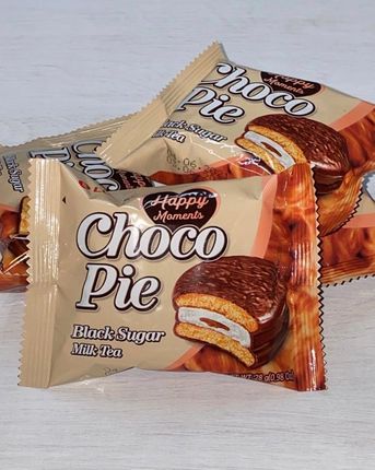 Ciasteczka Choco Pie Black Sugar Milk Tea 12P Mark - zdjęcie 2