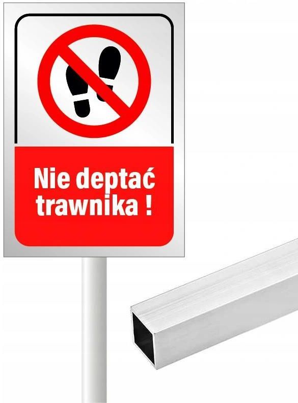 Tabliczka Na S Upku Nie Depta Trawnika Dibond Ceny I Opinie Ceneo Pl