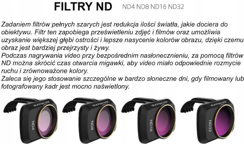 Sunnylife Filtr Szary Nd Ndx Dla Dji Mavic Mini Mini Mm Fi