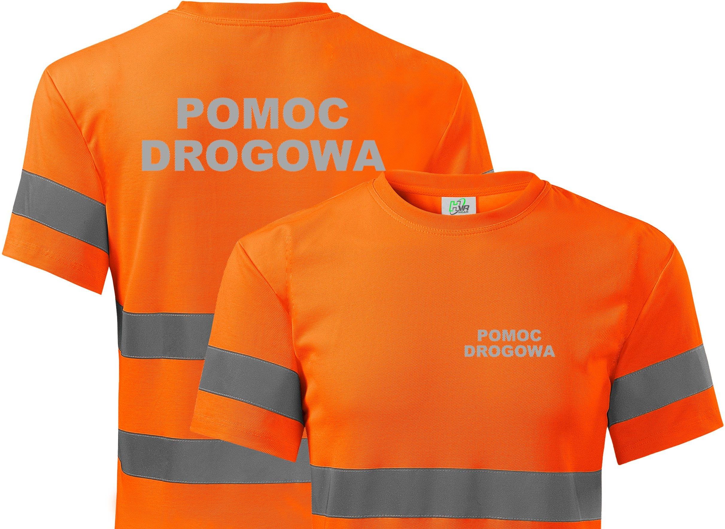 Bezpieczny T Shirt Odblaskowy Napis Pomoc Drogowa Ceny I Opinie