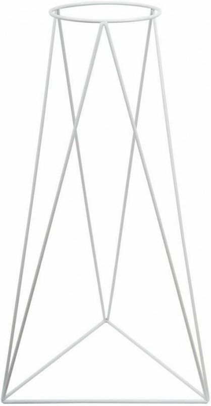 MIA home Kwietnik Metalowy Triangle 90 Cm Biały Ceny i opinie Ceneo pl