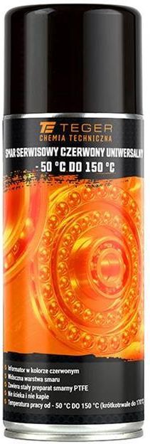 Teger Smar Serwisowy Czerwony PTFE 50 150C 400ml TWCH1014 Opinie I