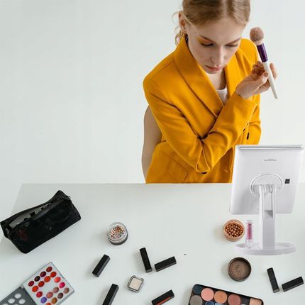 Retoo Podświetlane Lusterko Kosmetyczne Do Makijażu Led - zdjęcie 6