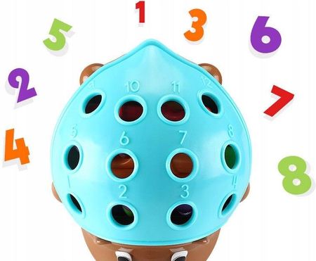 Luxma Sorter Układanka Jeż Montessori Kolory Liczby 8818 - zdjęcie 5