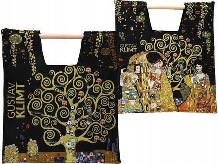 CARMANI TORBA Z DREWNIANYM UCHWYTEM - G. KLIMT (CARMANI) 5907580092638 - zdjęcie 5