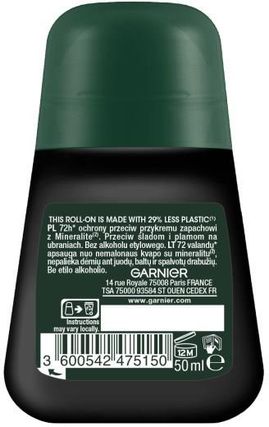 Garnier Mineral MEN BWC Dezodorant roll on 50ml - zdjęcie 2