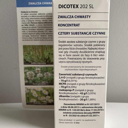 Dicotex 202 Sl Zwalcza Chwasty Na Trawniku 50ml Target - zdjęcie 3